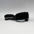 Chroma shift Goggles Black with Black and Grey Printed Strap