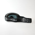 Chroma shift Goggles Ice Chrome Silver Miror with Black and Grey Printed Strap