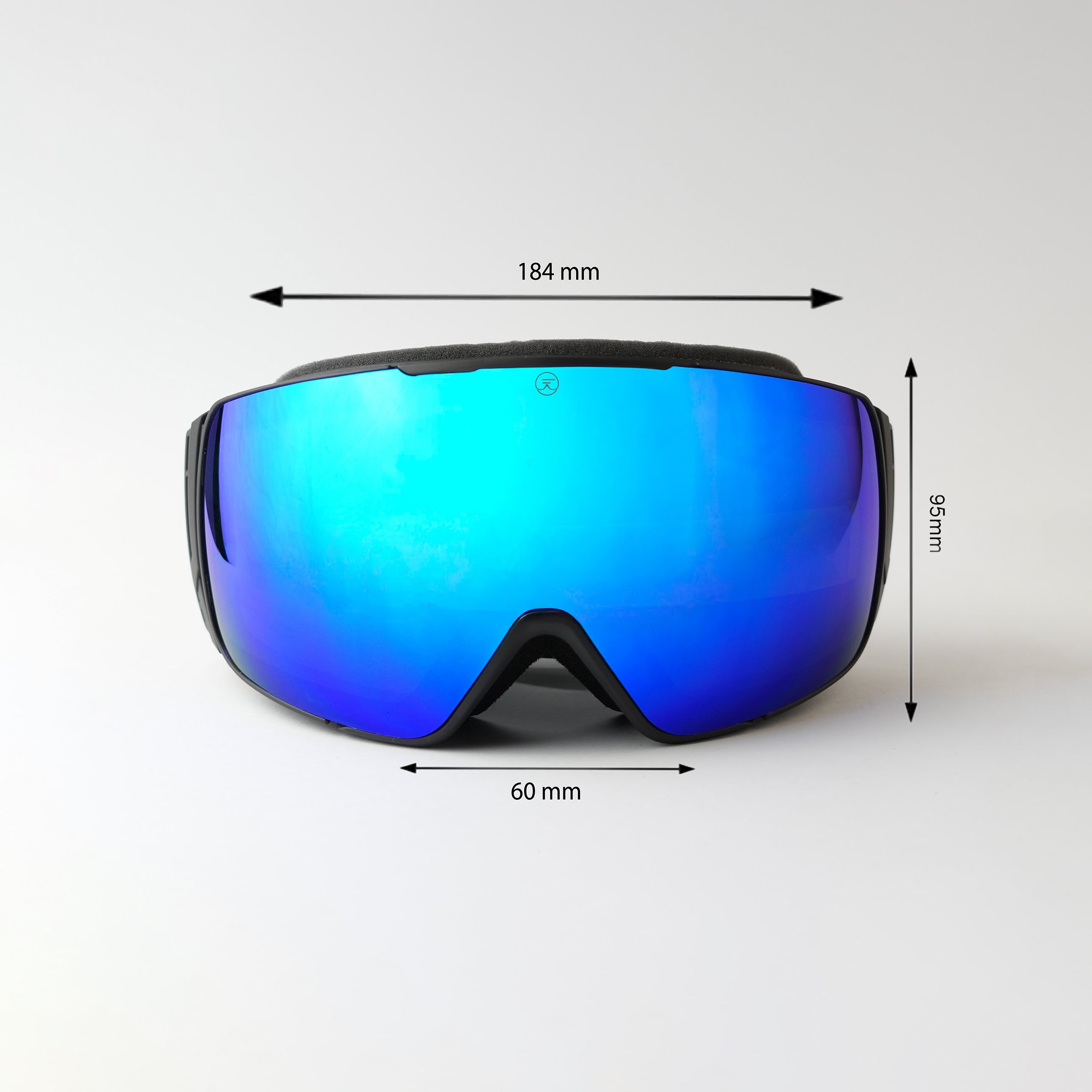 Chroma shift Goggles Dark Bleu with Black and Bleu Printed Strap