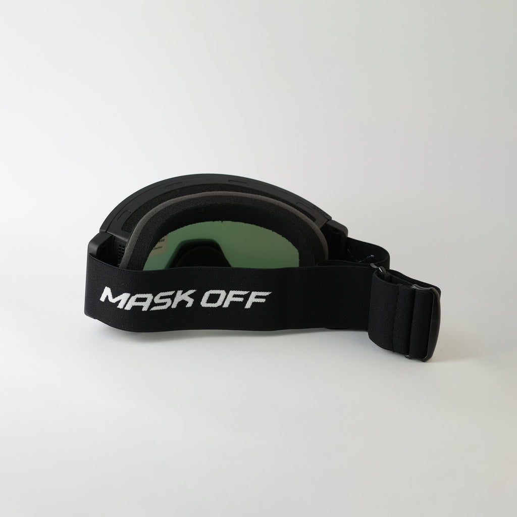 Max Vison Goggles Vapor Black with Black strap