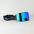 Max Vison Goggles Bleu Tint with Black and Bleu Printed Strap