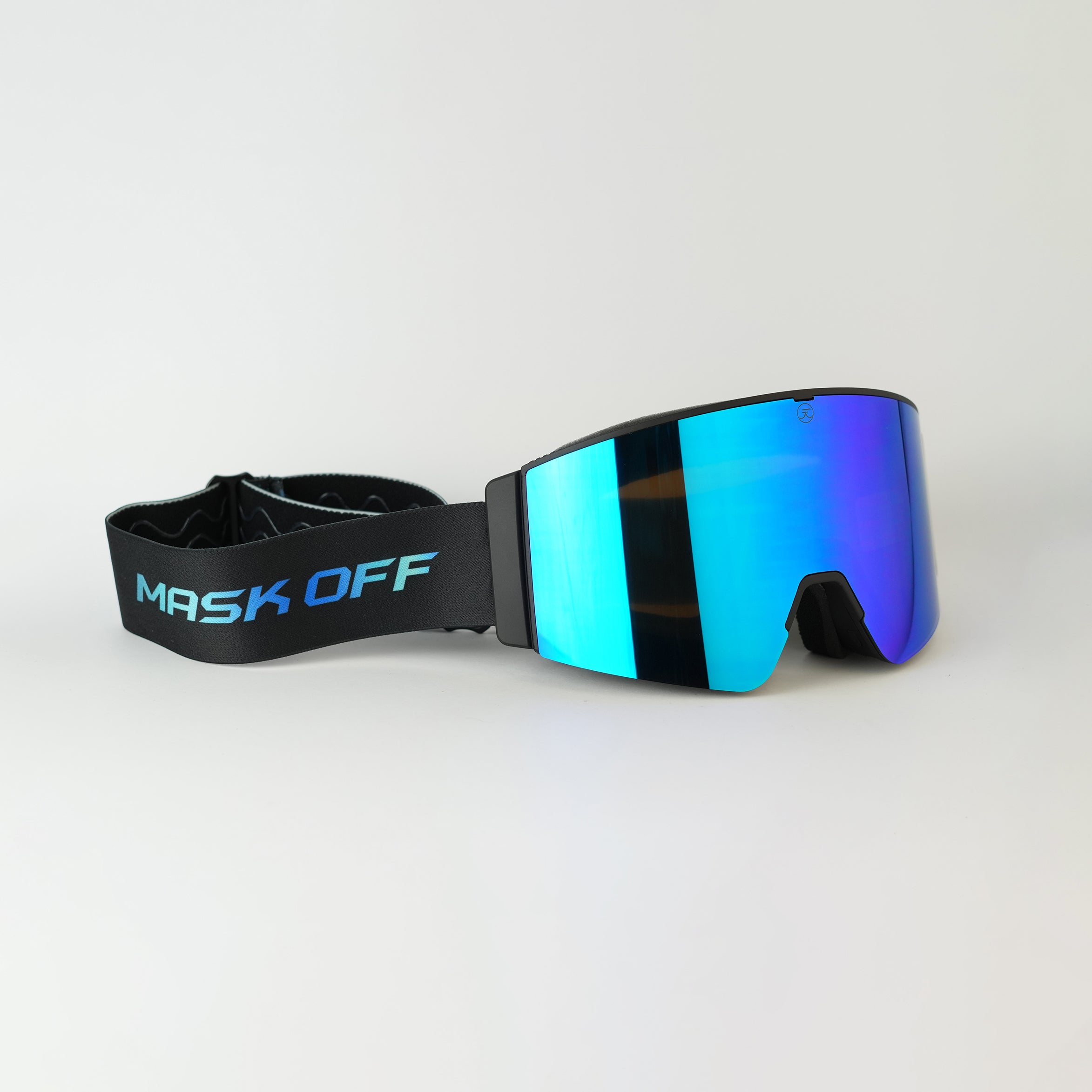 Max Vison Goggles Bleu Tint with Black and Bleu Printed Strap