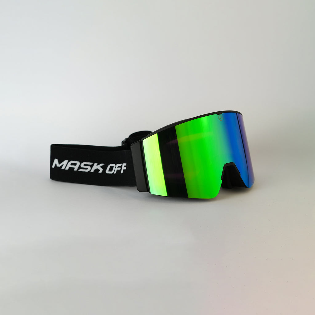 Max Vison Goggles Green Miror with Black Strap