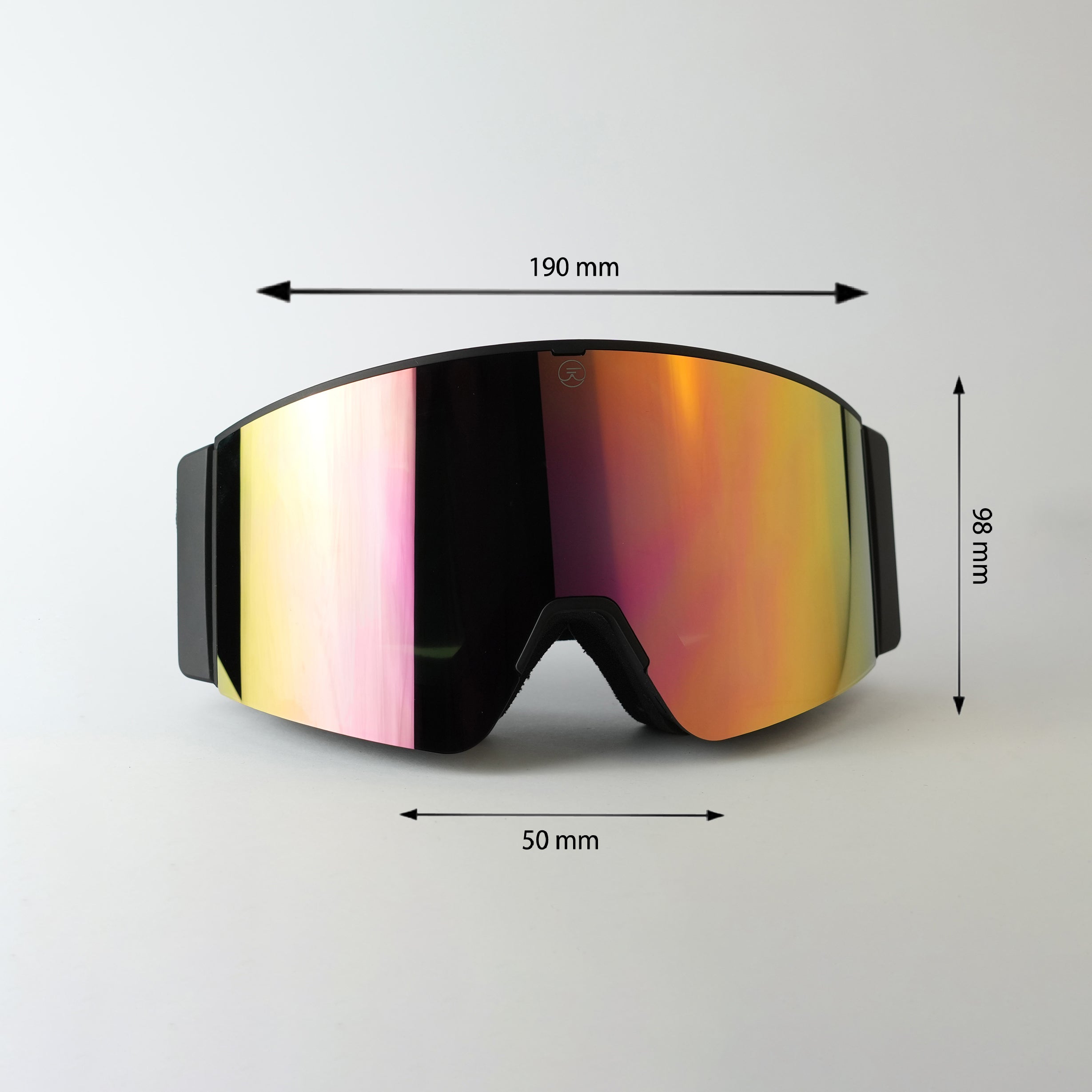 Max Vison Goggles Cherry Pink with Black Strap