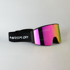 Max Vison Goggles Pink Eclipse with Black Strap