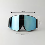 Max Vison Goggles Ice Blue with Black Strap